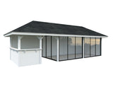 Bianca 219/519 (9x3m | 24.9m2) Glass Garden Room With Sliding Doors (Double Glazing Available)