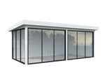 Lenna 402/702 (6x3m | 16.6m2) Glass Garden Room With Sliding Doors (Double Glazing Available) - Palmako UK