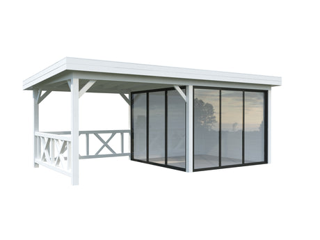 Lenna 403/703 (6x3m | 16.6m2) Glass Garden Room With Sliding Doors (Double Glazing Available)