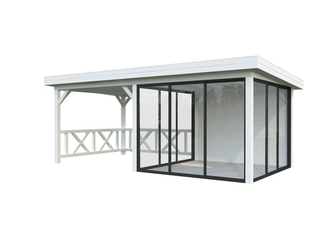 Lenna 404/704 (6x3m | 16.6m2) Glass Garden Room With Sliding Doors (Double Glazing Available)