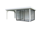 Lenna 406/706 (6x3m | 16.6m2) Glass Garden Room With Sliding Doors (Double Glazing Available) - Palmako UK