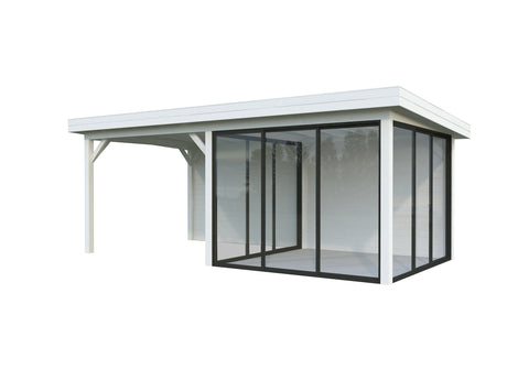 Lenna 406/706 (6x3m | 16.6m2) Glass Garden Room With Sliding Doors (Double Glazing Available)