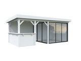 Lenna 407/707 (6x3m | 16.6m2) Glass Garden Room With Sliding Doors (Double Glazing Available)