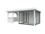 Lenna 408/708 (6x3m | 16.6m2) Glass Garden Room With Sliding Doors (Double Glazing Available)