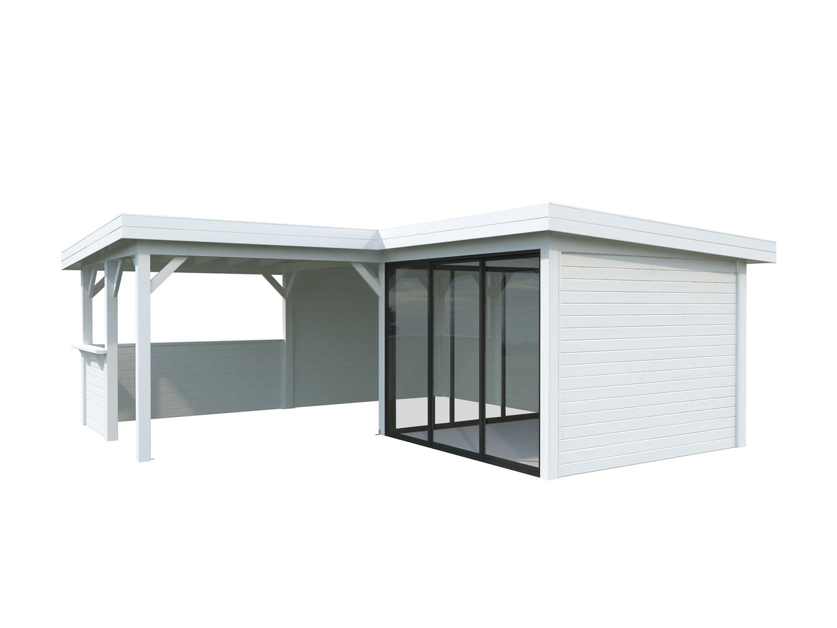 Lenna 409/709 (6x6m | 24.9m2) Glass Garden Room With Sliding Doors (Double Glazing Available)