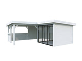 Lenna 409/709 (6x6m | 24.9m2) Glass Garden Room With Sliding Doors (Double Glazing Available) - Palmako UK