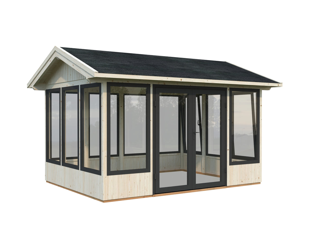 Isabella S (3x4m | 10,9m2 | 90mm) Modern Glass Pavilion with Aluminium Frames