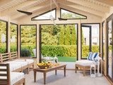 Isabella M (4x4m | 14,7m2 | 90mm) Modern Glass Pavilion with Aluminium Frames - Palmako UK