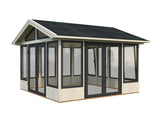 Isabella M (4x4m | 14,7m2 | 90mm) Modern Glass Pavilion with Aluminium Frames