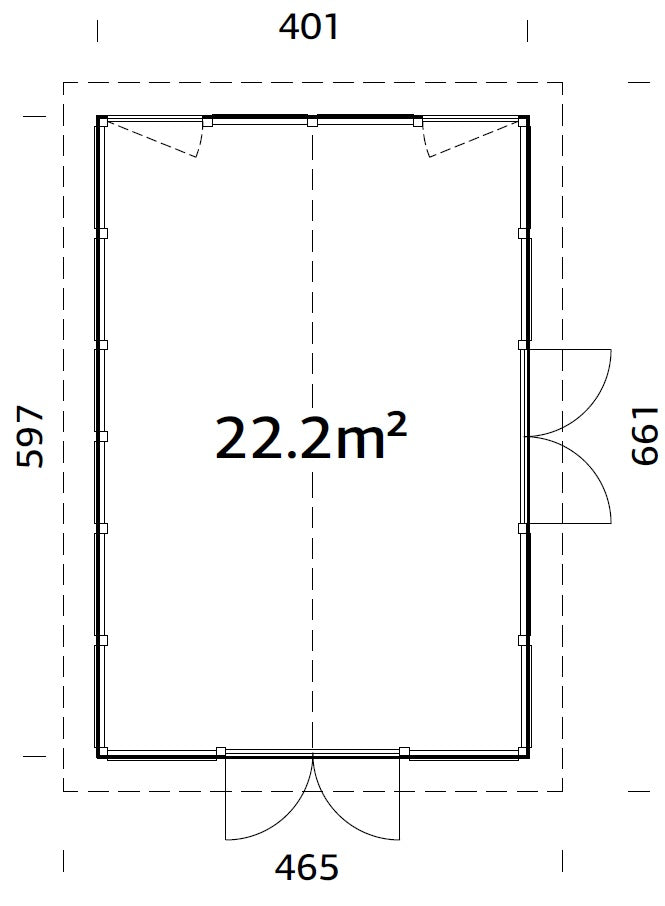 Isabella L (4x6m | 22,2m2 | 90mm) Modern Glass Pavilion with Aluminium Frames