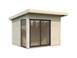 Andrea XS (3x2,7m | 7,5m2 | 44mm) Small Double Glazed Modern Garden Room - Palmako UK