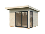 Andrea XS (3x2,7m | 7,5m2 | 44mm) Small Double Glazed Modern Garden Room - Palmako UK