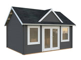 Claudia L (4,7x3,5m | 14,2m2 | 44mm) Clockhouse Style Log Cabin - Palmako UK