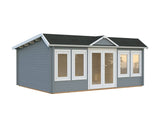 Claudia Pent L (5,5x4m | 19,4m2 | 44mm)  Under 2.5m Clockhouse Style Large Log Cabin - Palmako UK