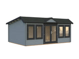 Claudia Pent L (5,5x4m | 19,4m2 | 44mm)  Under 2.5m Clockhouse Style Large Log Cabin - Palmako UK
