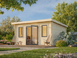Lisandra M (4,7x3,5m|14,2m2|44mm ) Garden Room with Aluminium Doors and Windows - Palmako UK
