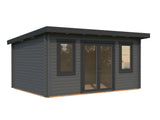 Lisandra M (4,7x3,5m|14,2m2|44mm ) Garden Room with Aluminium Doors and Windows - Palmako UK