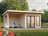 Aurelia XS+ (6x3m|8,4+7,9m2|44mm) Modern Garden Room with Canopy