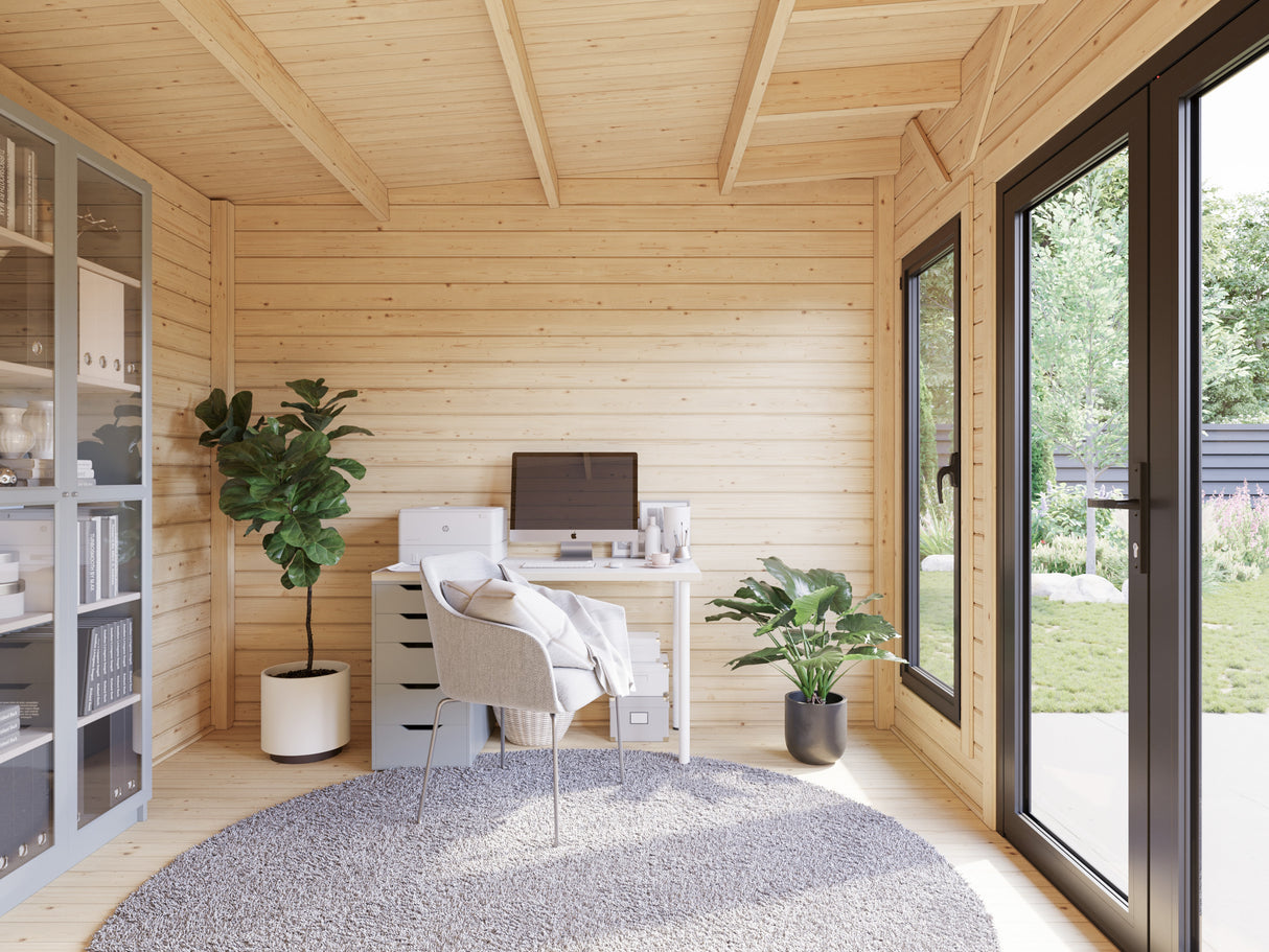 Aurelia XS+ (6x3m|8,4+7,9m2|44mm) Modern Garden Room with Canopy