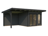 Aurelia XS+ (6x3m|8,4+7,9m2|44mm) Modern Garden Room with Canopy