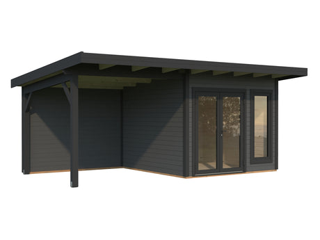 Aurelia XS+ (6x3m|8,4+7,9m2|44mm) Modern Garden Room with Canopy