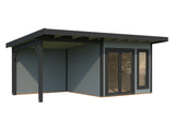 Aurelia XS+ (6x3m|8,4+7,9m2|44mm) Modern Garden Room with Canopy