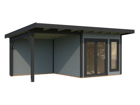 Aurelia XS+ (6x3m|8,4+7,9m2|44mm) Modern Garden Room with Canopy