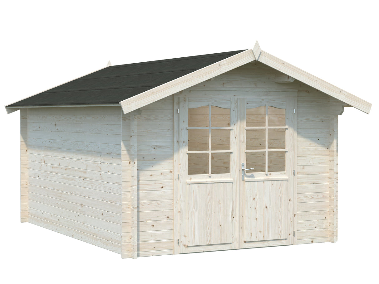 Lotta M (3x4m | 10.0m2 | 34mm) Traditional Garden Log Cabin