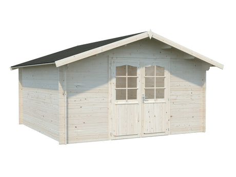 Lotta L (4x4m | 13.9m2 | 34mm) Traditional Square Garden Log Cabin