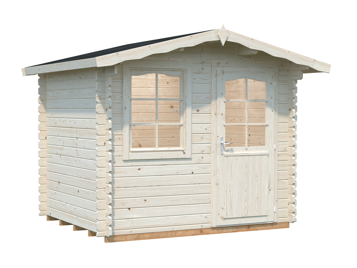 Emma S (2.6x2.2m | 4.6m2 | 28mm) Compact Alpine Style Garden Shed