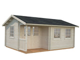 Susanna M (5.3x4m | 16.4m2 | 44mm) Traditional Homestead Log Cabin - Palmako UK
