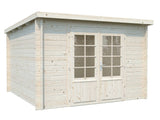 Ella (3.2x3.2m | 8.7m2 | 28mm) Pent Roof Garden House - Palmako UK