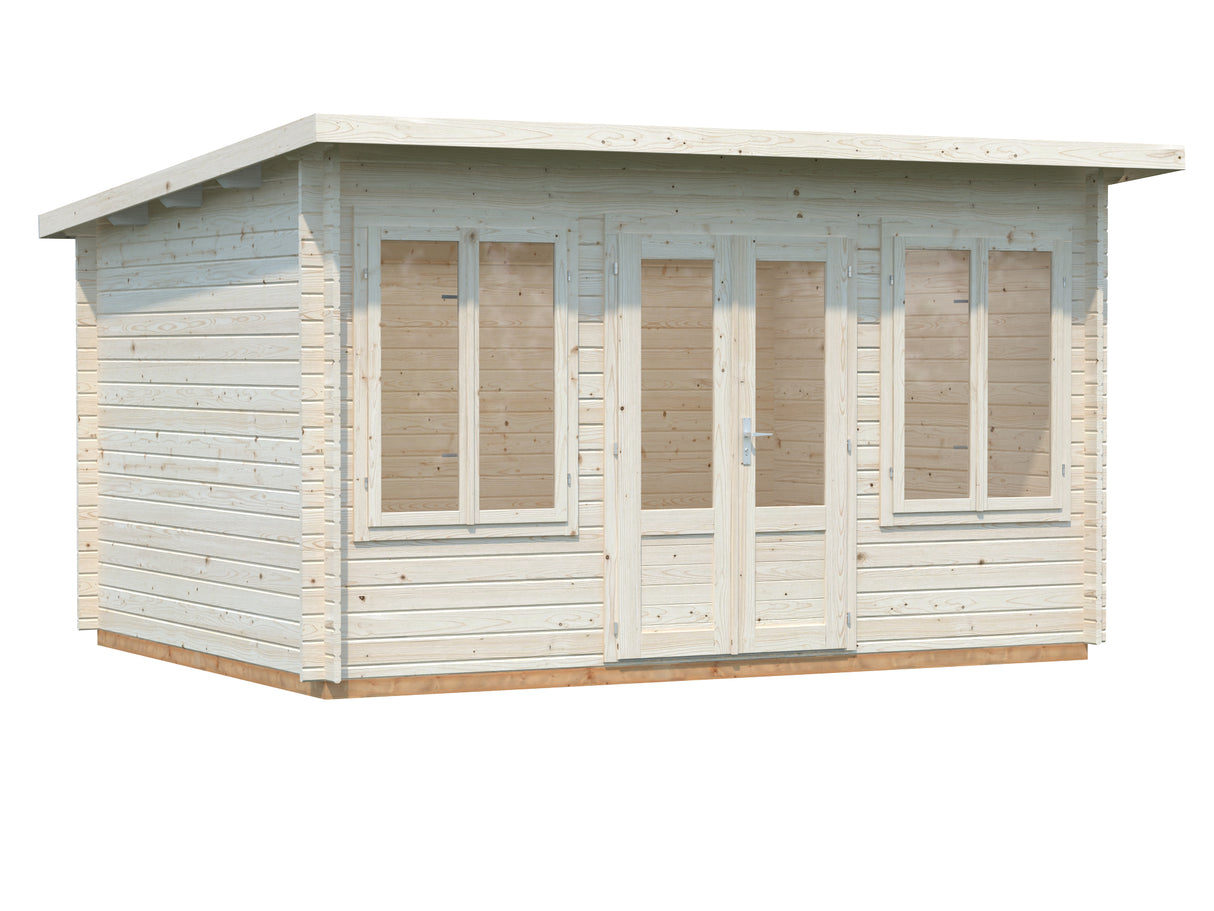 Lisa S (4x3m | 11.5m2 | 34mm) Pent Timber Garden Room