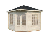 Melanie XS (2.8x2.8m | 6.9m2 | 44mm) Heavy Duty Corner Summer House - Palmako UK