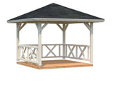 Betty XS (3x3m | 9.0m2) Square Wooden Gazebo - Palmako UK