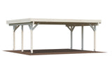 Karl M (6.0x5.1m | 20.6m2) Modern Flat Roof Double Carport or Large Pavilion