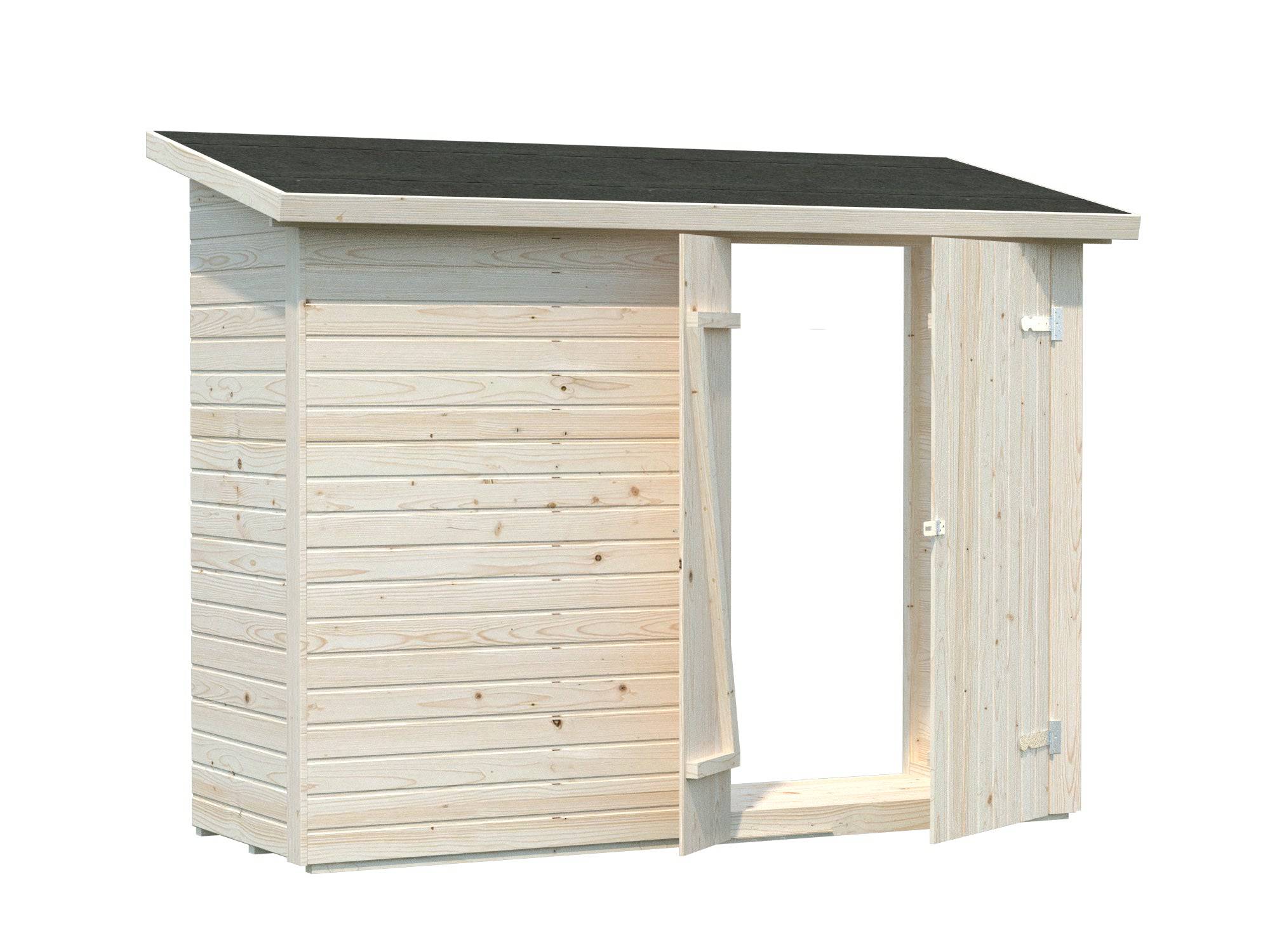Leif XS (2.3x1m | 2.2m2) Add-on Garden Side Shed | Palmako UK