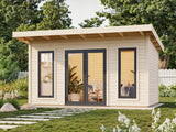 Aurelia M (4,5x3m|12,7m2|44mm ) Garden Office with Aliminium Doors and Windows - Palmako UK