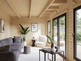 Aurelia XL (5,9x3m|16,7m2|44mm ) Modern Garden Room with Tool Shed - Palmako UK