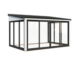 Lumi M (4,2x3m|11,6m2|120x120mm ) Glass Extension Attached Conservatory - Palmako UK