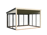 Lumi M (4,2x3m|11,6m2|120x120mm ) Glass Extension Attached Conservatory - Palmako UK