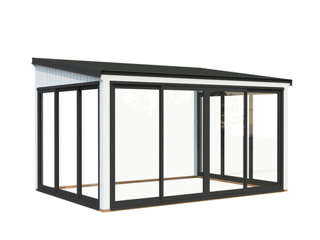 Lumi M (4,2x3m|11,6m2|120x120mm ) Glass Extension Attached Conservatory