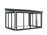 Lumi M (4,2x3m|11,6m2|120x120mm ) Glass Extension Attached Conservatory - Palmako UK