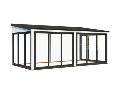 Lumi S (5,8x3m|16,2m2|120x120mm ) Modern House-Attached Conservatory