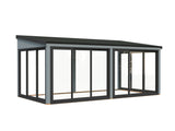 Lumi S (5,8x3m|16,2m2|120x120mm ) Modern House-Attached Conservatory