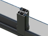 Lumi L (4,2x4,2m|16,6m2|120x120mm ) Attached Timber & Glass Conservatory - Palmako UK
