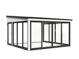 Lumi L (4,2x4,2m|16,6m2|120x120mm ) Attached Timber & Glass Conservatory