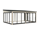 Lumi XL(5,8x4,2m|23,3m2|120x120mm ) Spacious Attached Glass Conservatory - Palmako UK