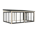 Lumi XL(5,8x4,2m|23,3m2|120x120mm ) Spacious Attached Glass Conservatory