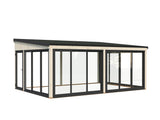 Lumi XL(5,8x4,2m|23,3m2|120x120mm ) Spacious Attached Glass Conservatory - Palmako UK